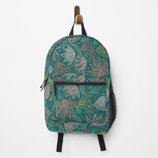 Item preview, Bohemian Florals - Teal designed and sold by latheandquill.
