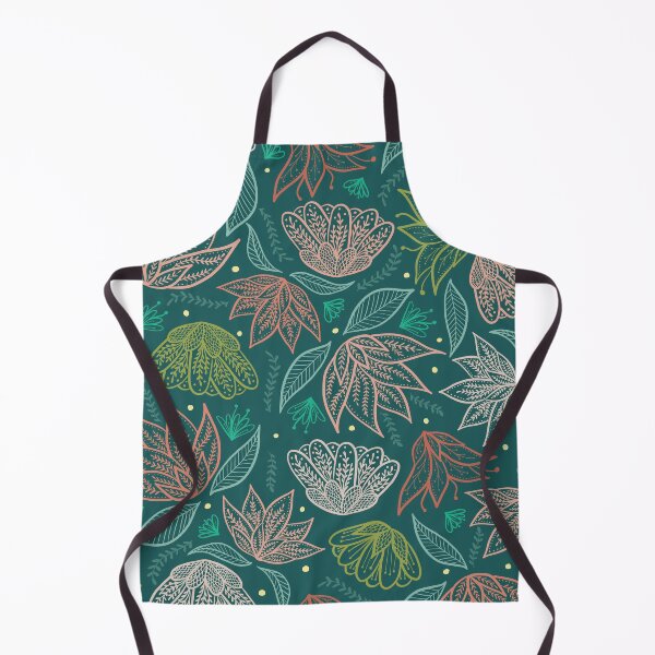 Item preview, Bohemian Florals - Teal designed and sold by latheandquill.