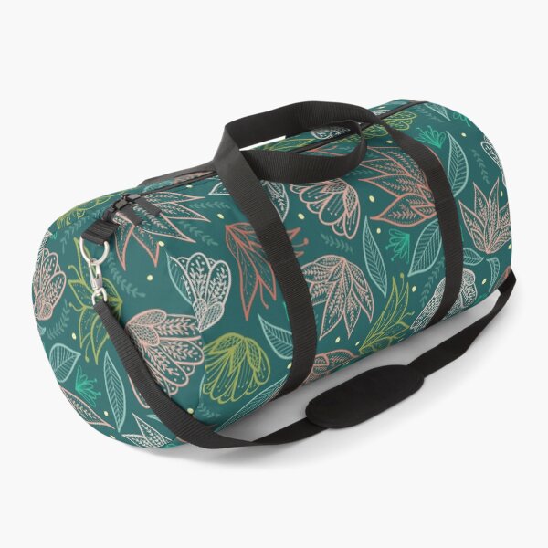 Item preview, Bohemian Florals - Teal designed and sold by latheandquill.