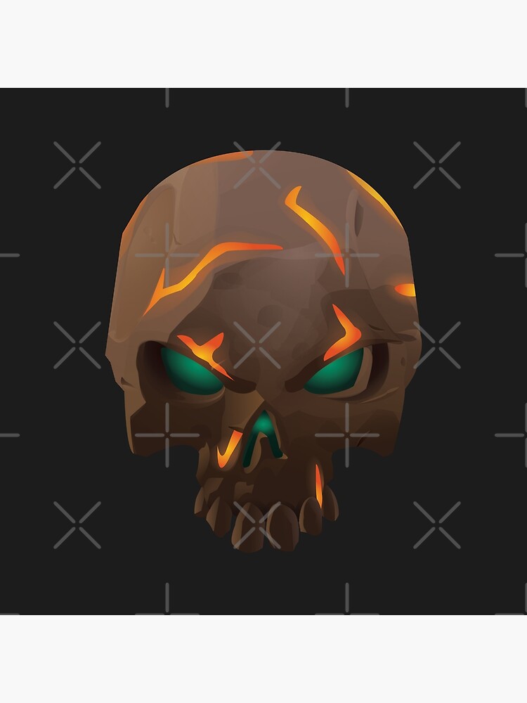 "Ashen Foul Bounty Skull Sea of Thieves" Poster by TheMajesticGoat