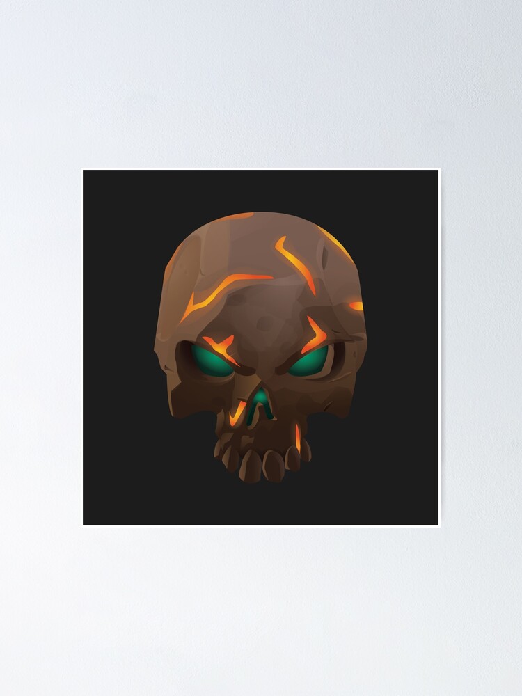 "Ashen Foul Bounty Skull Sea of Thieves" Poster by TheMajesticGoat