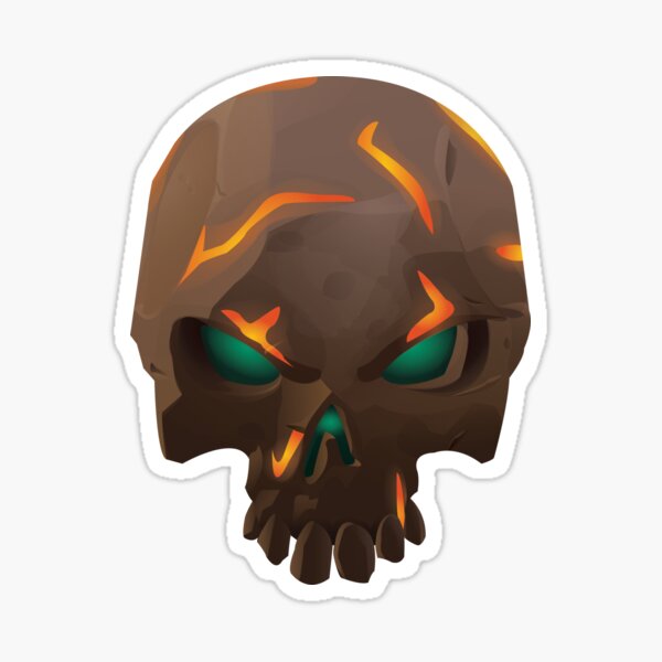 Ashen Foul Bounty Skull - Sea of Thieves Sticker