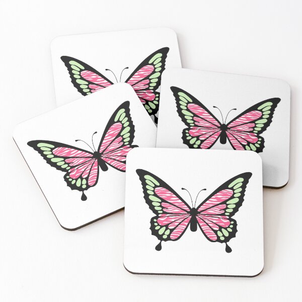 Item preview, Pink Cheetah Zebra Print Y2K Butterfly designed and sold by CaitlinCerys.