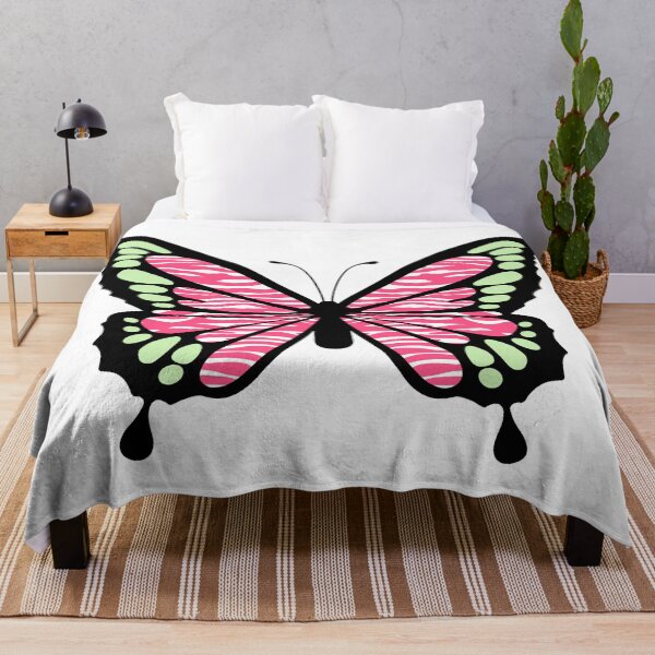 Item preview, Pink Cheetah Zebra Print Y2K Butterfly designed and sold by CaitlinCerys.