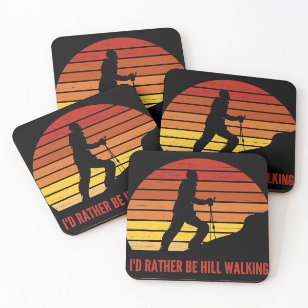Item preview, I'd rather be hill walking - vintage sunset graphic designed and sold by JellyBeenzz.