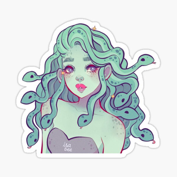 Vista previa del artículo con la obra «Medusa Cutie», diseñado y vendido por Isa-bee.