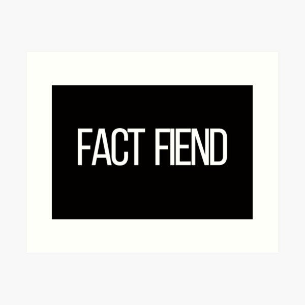 Item preview, Fact Fiend designed and sold by NomadMessenger.