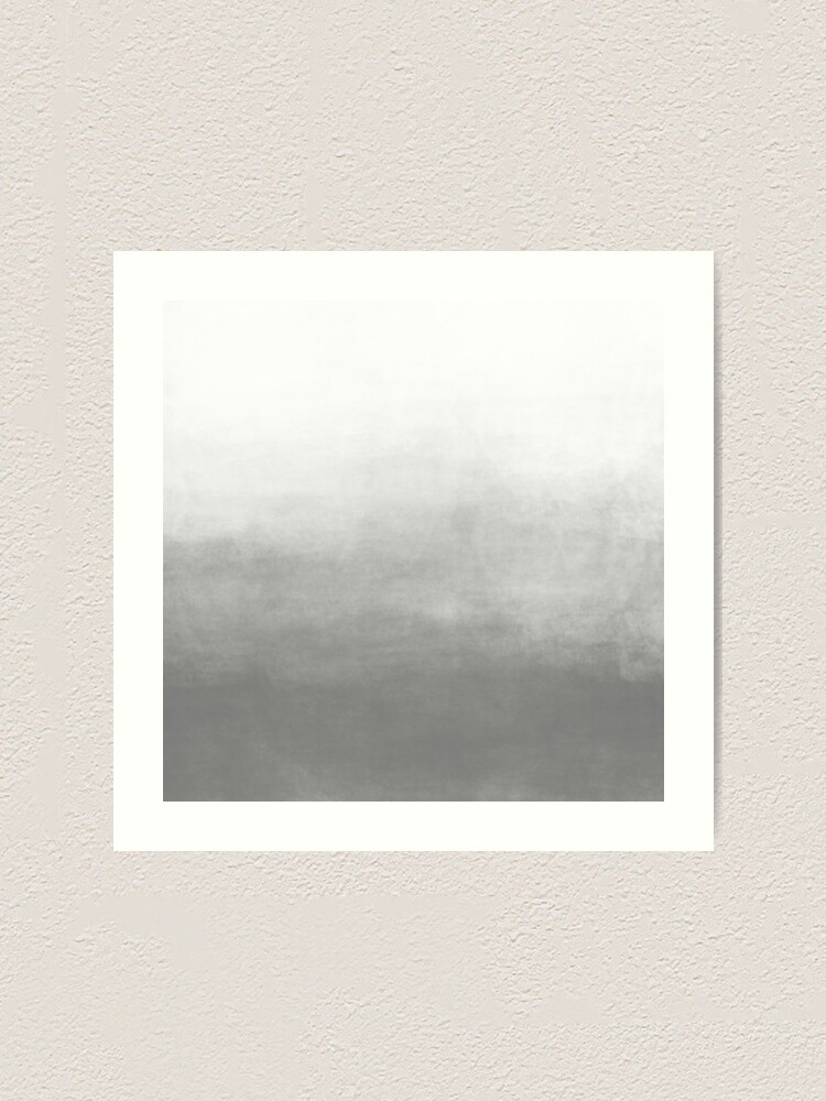 Ombre Paint Color Wash (gray/white) Art Print for Sale by designminds