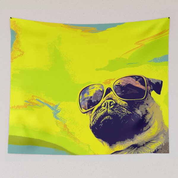 Item preview, Pug Pop Art - Pug Summer style | Tagadog designed and sold by tagadog.