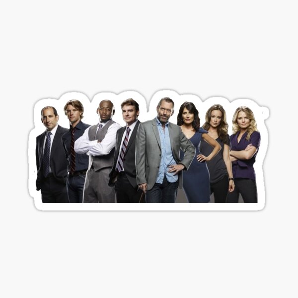 House Md Cast Sticker For Sale By Opmahoney Redbubble