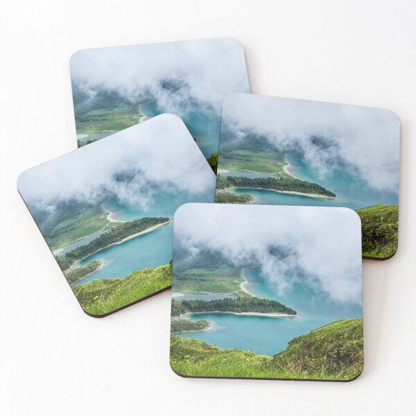 Item preview, Landscape of a lake and the clouds over, Azores, Portugal designed and sold by SunnyPortugal.