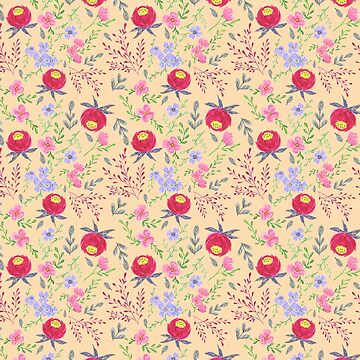 Artwork thumbnail, Peach Peonies by nownbeyond