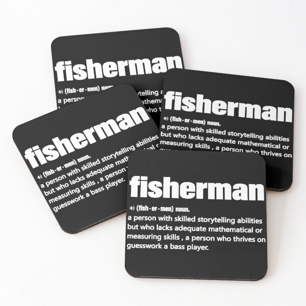 Item preview, Fisherman definition Funny fishing gift for fishing lovers designed and sold by Space Art.
