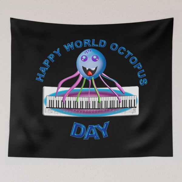 Item preview, HAPPY WORLD OCTOPUS DAY designed and sold by Ralek.