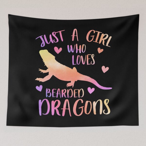 Item preview, Just a Girl who loves Bearded Dragons designed and sold by PrettyPittie Shop.
