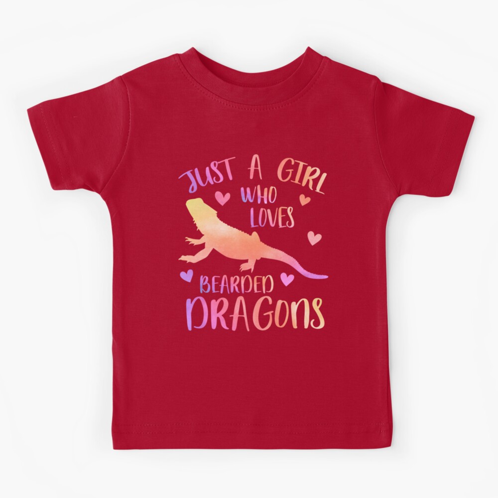Just a Girl who loves Bearded Dragons Kids T-Shirt for Sale by  PrettyPittie Shop