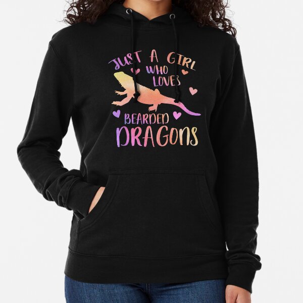 Just a Girl who loves Bearded Dragons Lightweight Hoodie