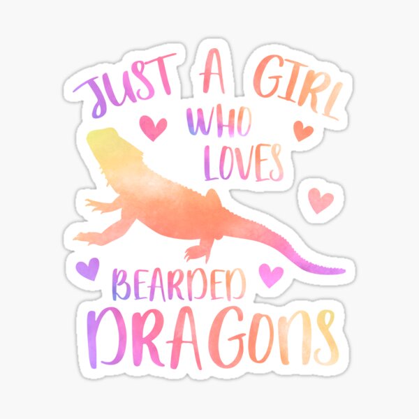 Item preview, Just a Girl who loves Bearded Dragons designed and sold by PrettyPittie Shop.
