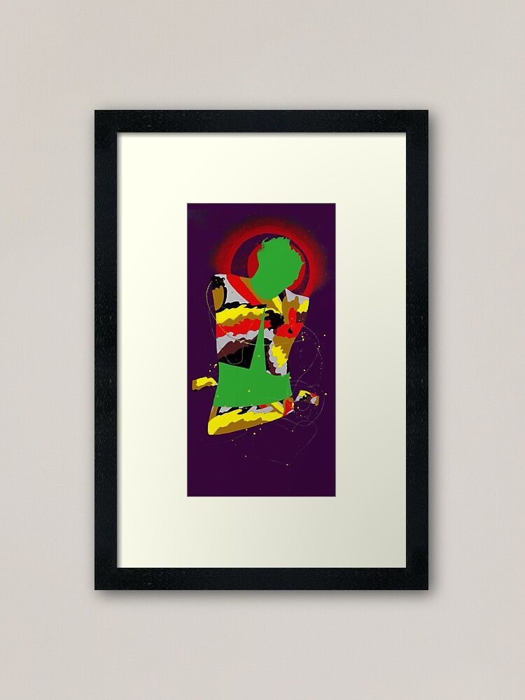 Alternate view of Saint Fire -by the Saints Art Project Framed Art Print