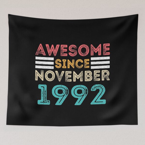 Item preview, Retro Vintage 28th Birthday - Awesome Since November 1992 designed and sold by meedTee.