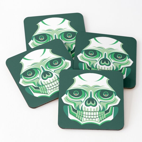 Item preview, Emerald Cypher Skull (for dark colored substrate) designed and sold by RYSHU.