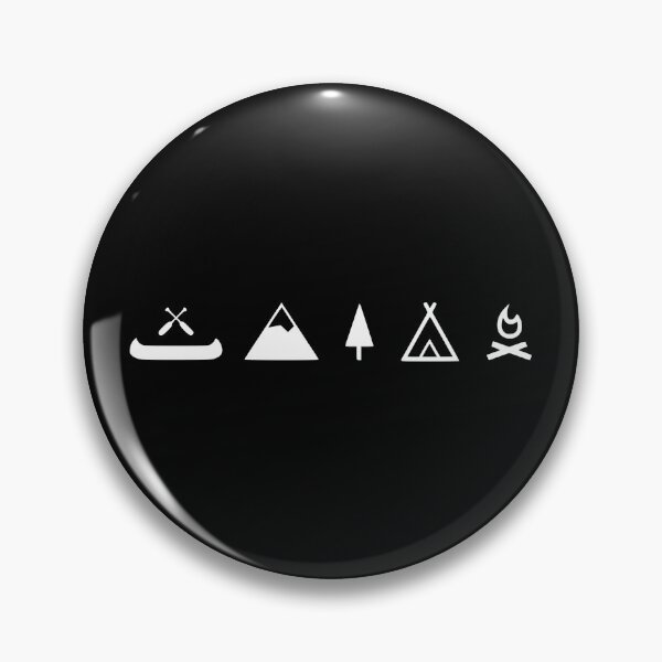 Item preview, Camping canoe, campfire with mountain designed and sold by TShirtsByMs.