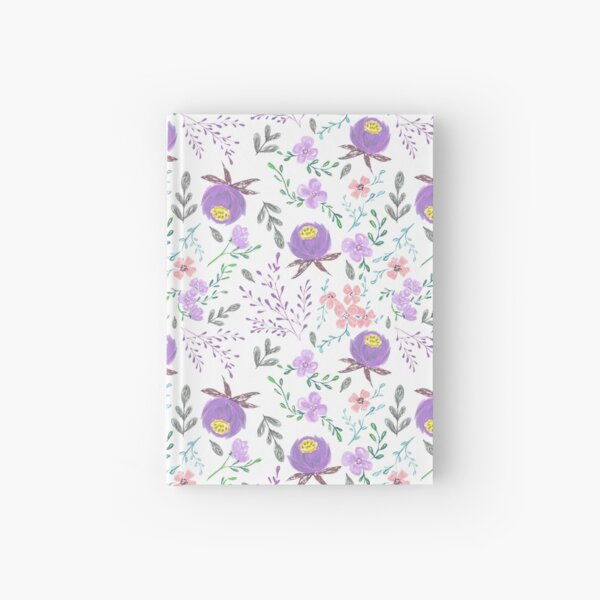 Purple Peonies Hardcover Journal