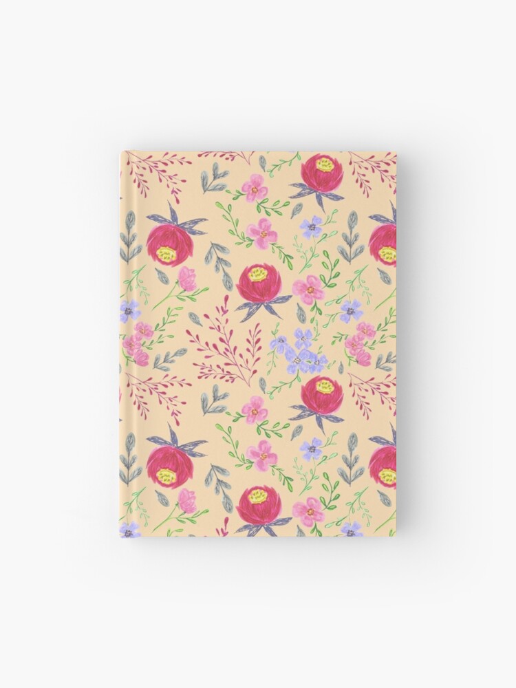 Thumbnail 1 of 3, Journal, Peach Peonies designed and sold by nownbeyond.