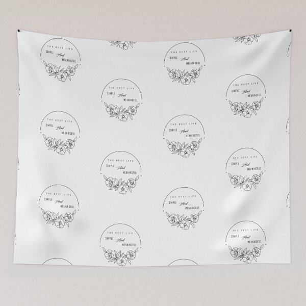 Item preview, The best life, simple and meaningful - Funny minimalist designed and sold by Art Wear Nation.