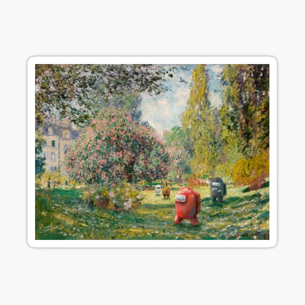 Bots at Parc Monceau Sticker