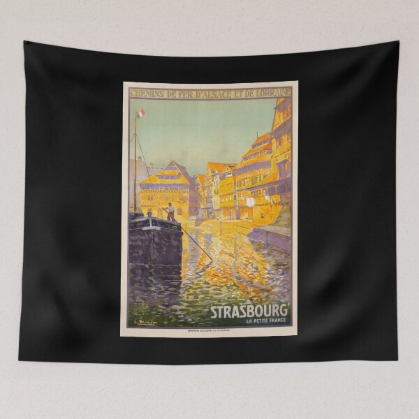 Item preview, Strasbourg retro poster designed and sold by CorasPosters.