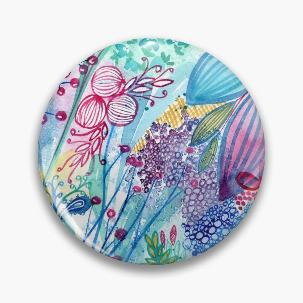 Artikelvorschau, Lebendiger Garten - Bunte intuitive Aquarellkunst entworfen und verkauft von klbailey.