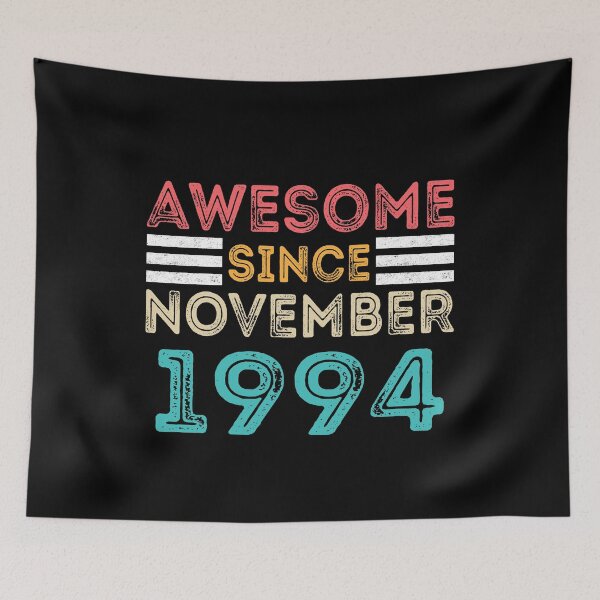 Item preview, Retro Vintage 26th Birthday - Awesome Since November 1994 designed and sold by meedTee.
