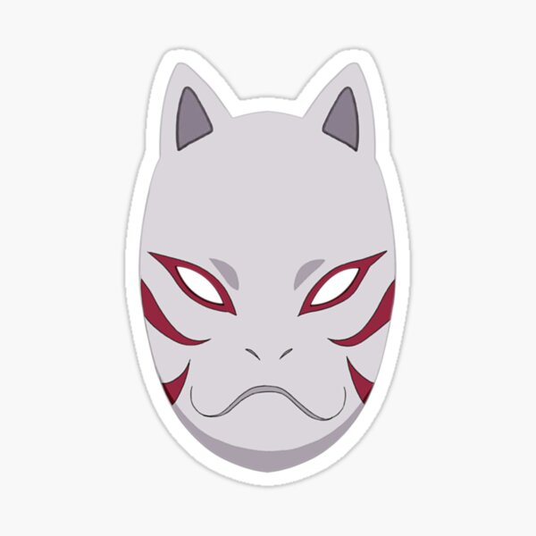 Japanese Fox Mask Sticker