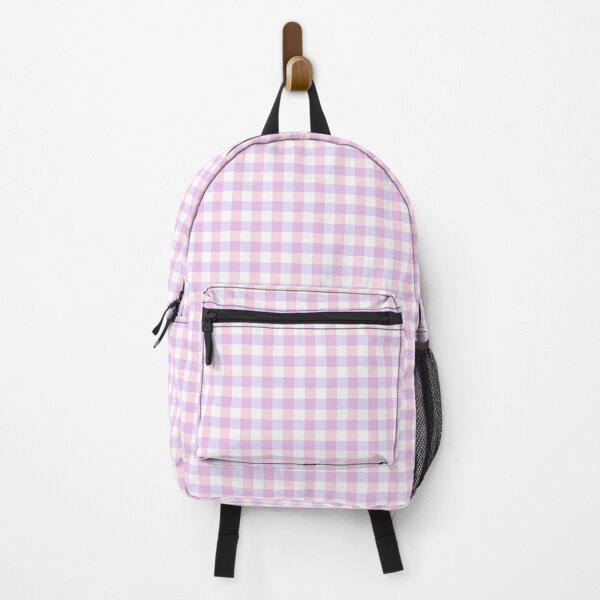 Item preview, Pastel Pink Purple White Gingham Kawaii Cute Aesthetic designed and sold by candymoondesign.