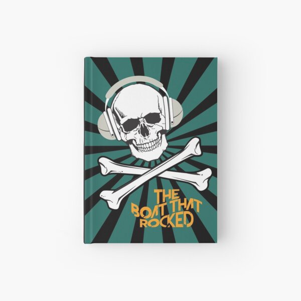 The Boat That Rocked - Alternative Movie Poster Hardcover Journal