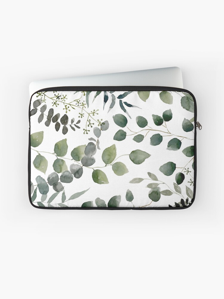 Thumbnail 1 of 2, Laptop Sleeve, Eucalyptus Multi designed and sold by aliawallco.