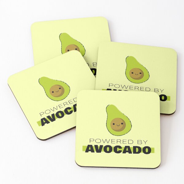 Item preview, Powered by avocado designed and sold by vegansfacts.