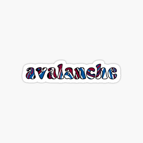 Go Avalanche reverse retro Sticker for Sale by msdvntr