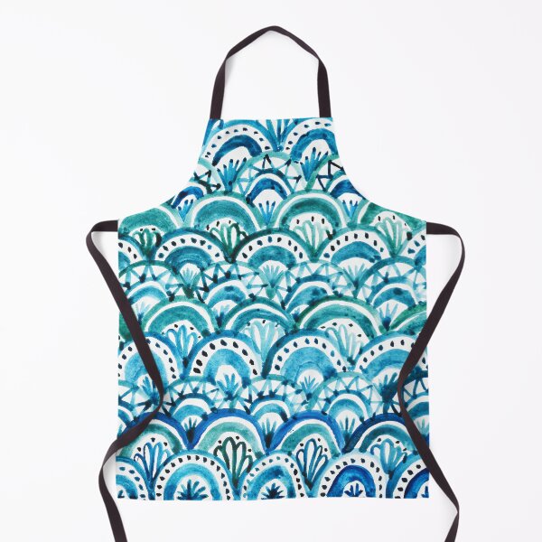 Item preview, Boho Blue Watercolor Pattern designed and sold by Julie Erin Designs.