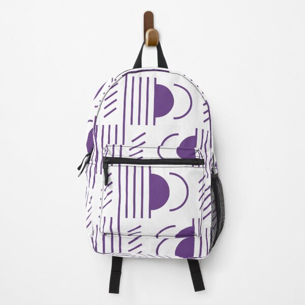 Item preview, Lines & Semicircles Geometric Pattern – Purple designed and sold by RoguePatterns.