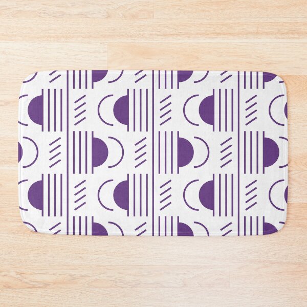 Item preview, Lines & Semicircles Geometric Pattern – Purple designed and sold by RoguePatterns.