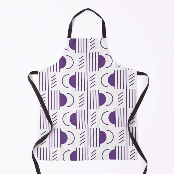 Item preview, Lines & Semicircles Geometric Pattern – Purple designed and sold by RoguePatterns.