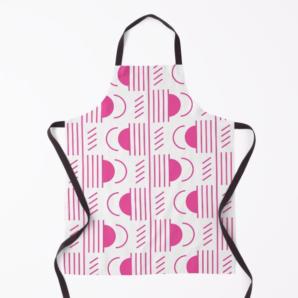 Item preview, Lines & Semicircles Geometric Pattern – Pink designed and sold by RoguePatterns.