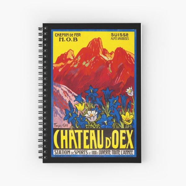 Item preview, Chateaux d Oex retro poster designed and sold by CorasPosters.