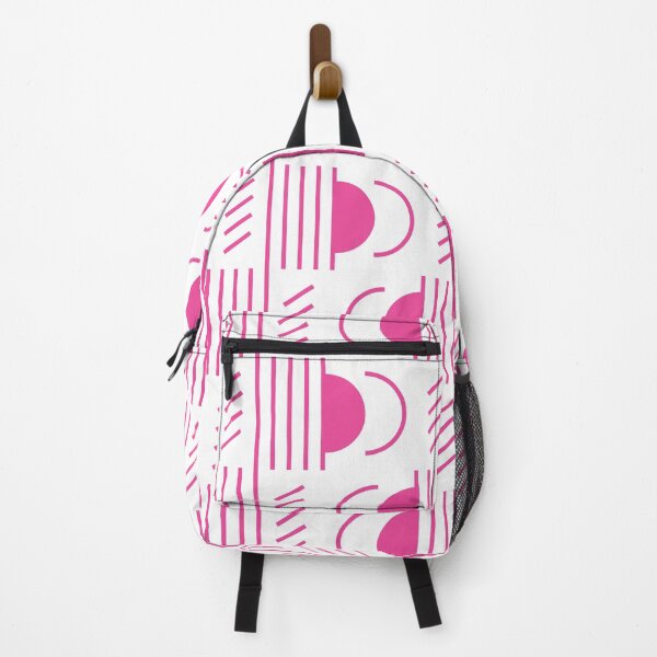 Item preview, Lines & Semicircles Geometric Pattern – Pink designed and sold by RoguePatterns.