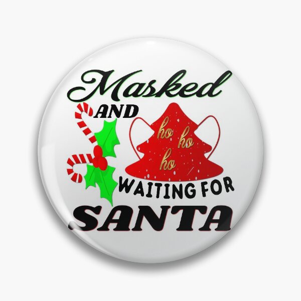 Item preview,  masked and waiting for santa,ho ho ho, short christmas jokes 2020 designed and sold by khalidelk.