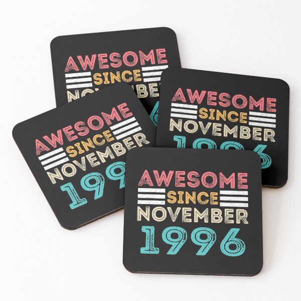 Item preview, Retro Vintage 24th Birthday - Awesome Since November 1996 designed and sold by meedTee.