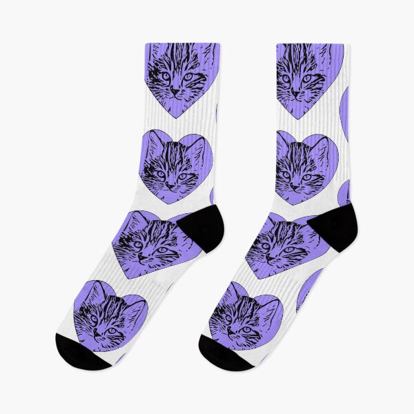 Item preview, Cat Purple Heart designed and sold by SarayMBM.
