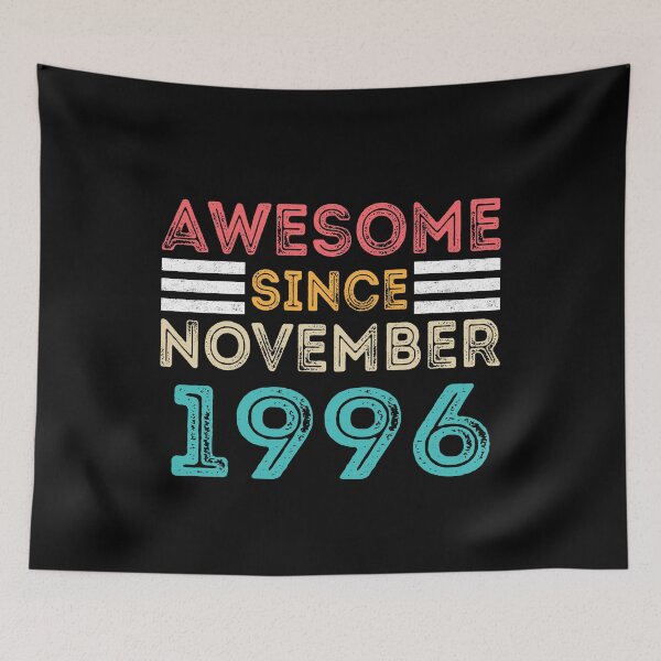 Item preview, Retro Vintage 24th Birthday - Awesome Since November 1996 designed and sold by meedTee.